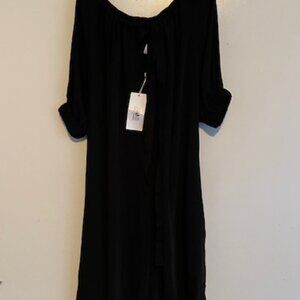NWT Maison Margiela Black Dress Classic Goth Size 42 US Size 6 Oversized $695